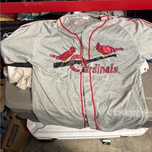 Gray Cardinals Baseball Jersey